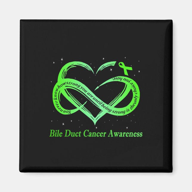 Ich trage Green für Bile Duct Cancer Awareness War Magnet (Vorne)