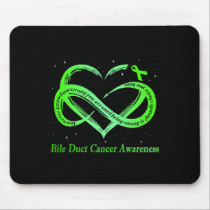 Ich trage Green für Bile Duct Cancer Awareness War Mousepad