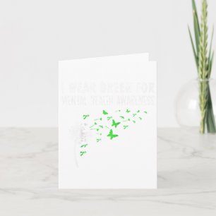 Ich trage Green für Mental Health Awareness Monat Karte