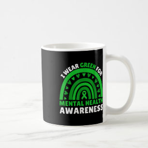 Ich trage Green für Mental Health Awareness Month Kaffeetasse