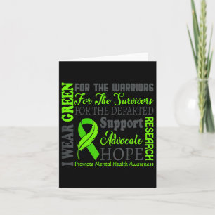 Ich trage Green für Mental Health Awareness Month  Karte