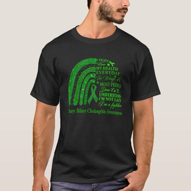 Ich trage Grün bei primärer Gallengangscholangitis T-Shirt (Vorderseite)