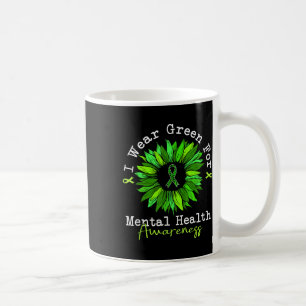 Ich trage Grün für das Bewusstsein für psychische Kaffeetasse