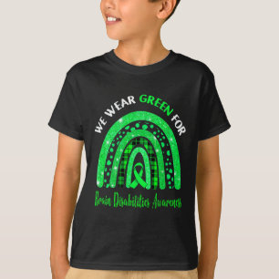 Ich trage Grün für das Bewusstsein von Gehirnbehin T-Shirt