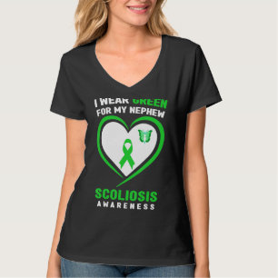 Ich trage Grün für mein Nephew-Skoliose-Bewusstsei T-Shirt