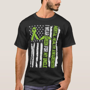 Ich trage Grün für mein Onkel-Bewusstsein für psyc T-Shirt