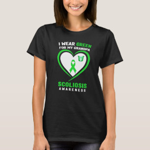 Ich trage Grün für mein Opa-Scoliose-Bewusstsein T-Shirt