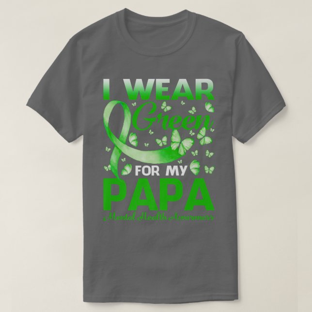 Ich trage Grün für mein päpstliches Bewusstsein fü T-Shirt (Design vorne)