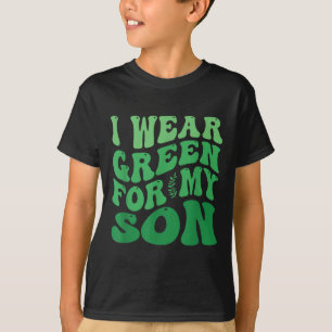 Ich trage Grün für mein Sohn Mental Health Awarene T-Shirt