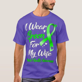 Ich trage Grün für meine Ehefrau - Bewusstsein für T-Shirt