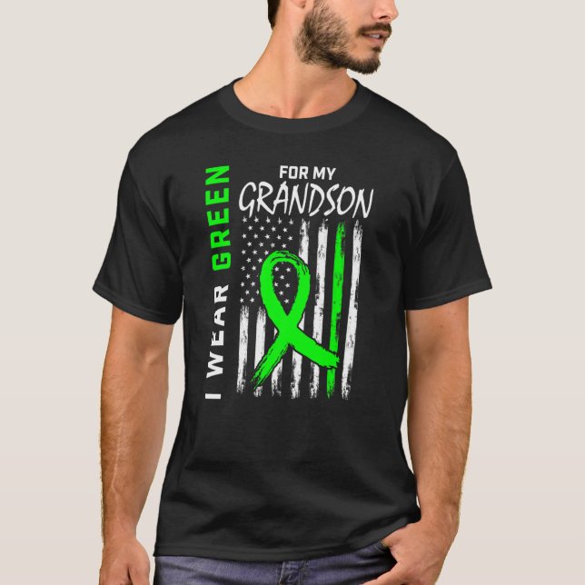 Ich trage Grün für meine Enkel-Nierenerkrankung Aw T-Shirt (Vorderseite)