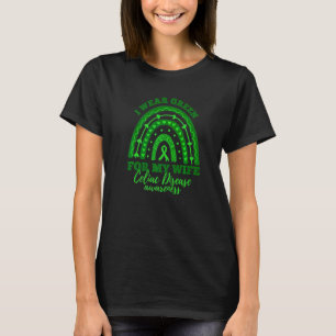 Ich trage Grün für meine Frau Regenbogen Zöliakie T-Shirt