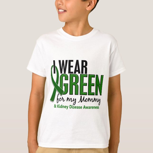 Ich trage Grün für meine Nierenerkrankung der T-Shirt (Vorderseite)