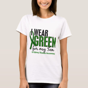 Ich trage Grün für meine Nierenerkrankung des T-Shirt