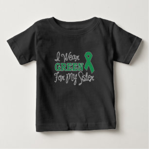 Ich trage Grün für meine Schwester (grünes Band) Baby T-shirt
