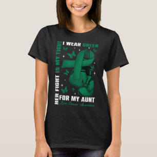Ich trage Grün für meine Tante Leberkrebs T-Shirt