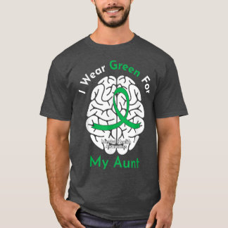 Ich trage Grün für meine Tante, um auf psychische T-Shirt