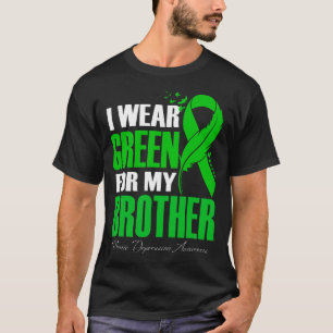Ich trage Grün für meinen Bruder Manische Depressi T-Shirt