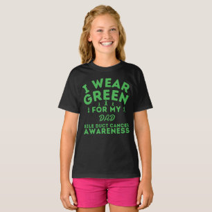Ich trage Grün für meinen Vater-Bile-Ducekarzinom, T-Shirt