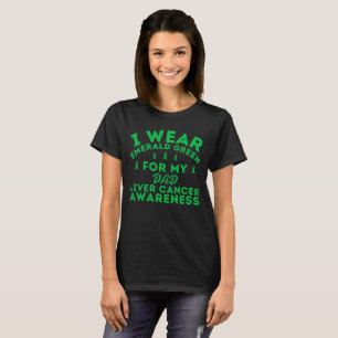 Ich trage Grünen Leberkrebs Personalisiert T-Shirt