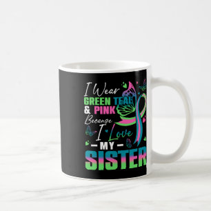 Ich trage grünes Aquamarines Rosa, weil ich meine Kaffeetasse