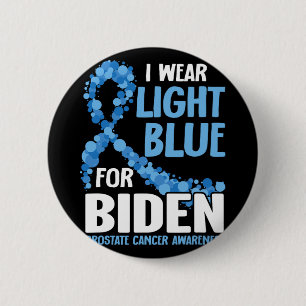 Ich trage helles Blau für Biden Prostatakrebs Awar Button