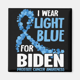 Ich trage helles Blau für Biden Prostatakrebs Awar Magnet