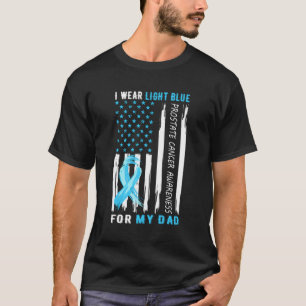 Ich trage helles Blau für mein Vater Prostatakrebs T-Shirt