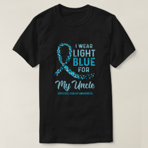 Ich trage helles Blau für meinen Onkel Prostatakr T-Shirt