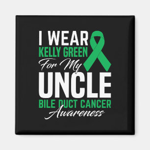 Ich trage Kelly Green für meinen Onkel-Gallenkrebs Magnet