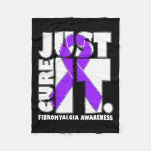 Ich trage Lila Fibromyalgie Fleecedecke