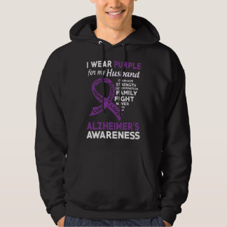 Ich trage Lila für das Bewusstsein meines Ehemanns Hoodie