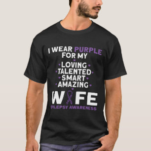Ich trage Lila für das Epilepsie-Bewusstsein meine T-Shirt