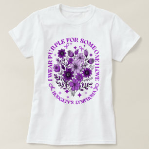 Ich trage Lila für das Lymphom von Jemand Hodgkin T-Shirt