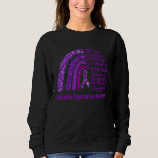 Ich trage Lila für das Retinitis-Pigmentosa-Bewuss Sweatshirt