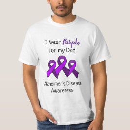 Ich trage Lila für die Alzheimer-Krankheit meines T-Shirt