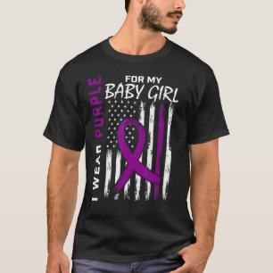 Ich trage Lila für die Epilepsie meines Mädchens T-Shirt