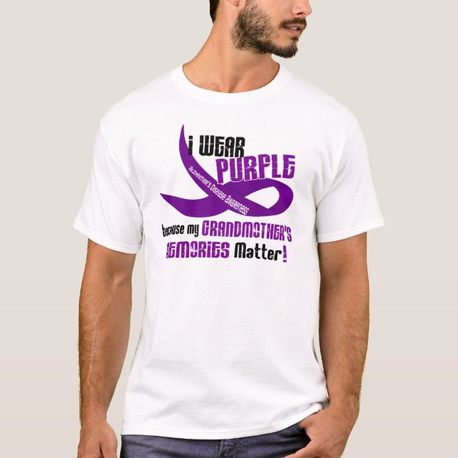 Ich trage Lila für die Erinnerungen 33 meiner T-Shirt (Vorderseite)