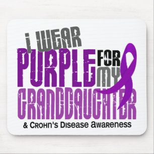 Ich trage Lila für Enkelin6 Crohns Krankheit Mousepad