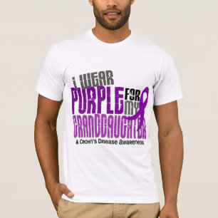 Ich trage Lila für Enkelin6 Crohns Krankheit T-Shirt