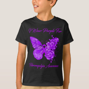 Ich trage Lila für Fibromyalgie Bewusstsein 2 T-Shirt