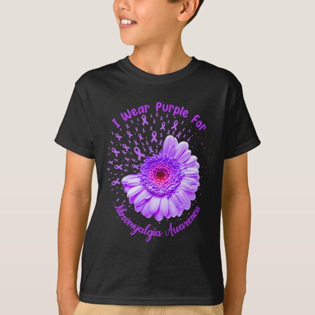 Ich trage Lila für Fibromyalgie T-Shirt (Vorderseite)