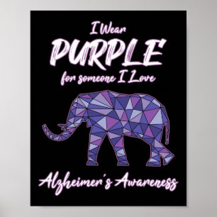 Ich trage Lila für jemanden I Liebe Heimerheimer A Poster