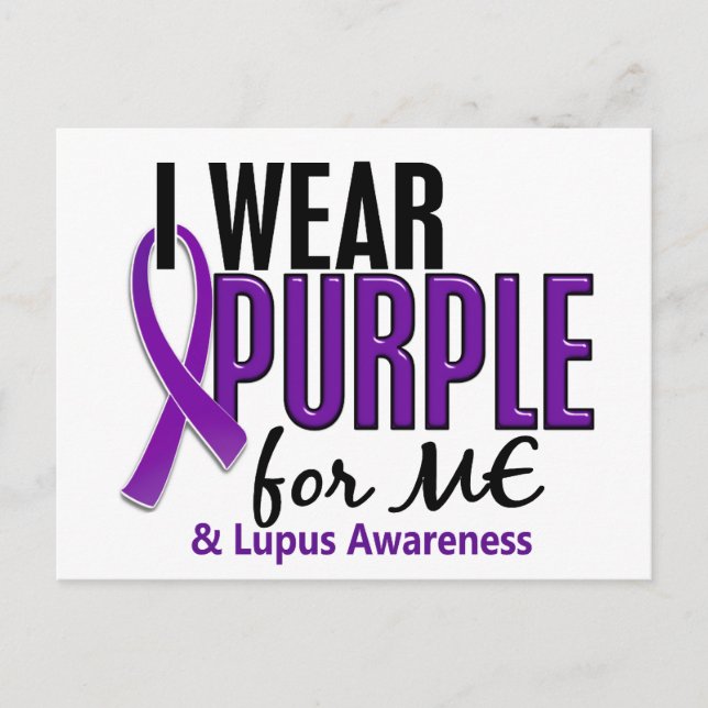 Ich trage Lila für ME 10 Lupus Postkarte (Vorderseite)