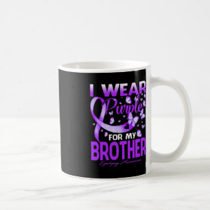 Ich trage Lila für mein Brother Epilepsie Bewussts Kaffeetasse
