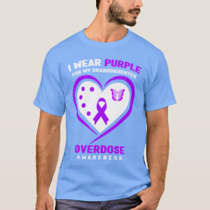Ich trage Lila für mein Enkelkind Überdosis-Bewuss T-Shirt