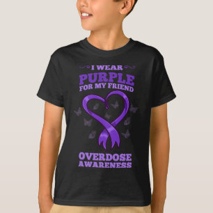 Ich trage Lila für mein Freundschaftsbewusstsein b T-Shirt