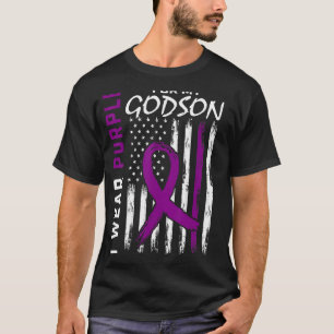 Ich trage Lila für mein Godson Epilepsy Awareness  T-Shirt