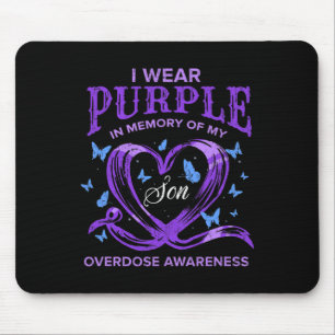 Ich trage Lila für mein Kind Überdosis-Bewusstsein Mousepad