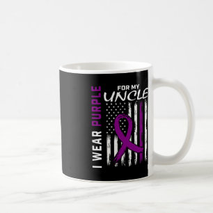 Ich trage Lila für mein Onkel Epilepsie Awareness Kaffeetasse